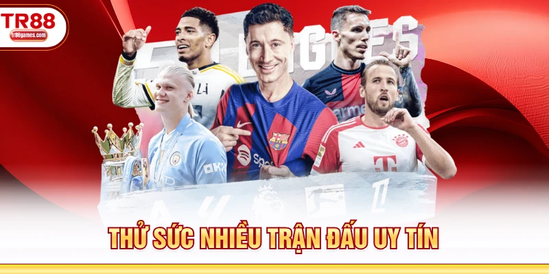 Thử sức nhiều trận đấu uy tín